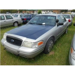 2006 FORD CROWN VICTORIA, S/N 2FAHP71W56X147229, V8 GAS, A/T, ODOMETER READING 182,913 MILES