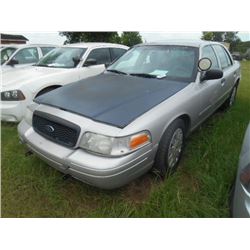 2006 FORD CROWN VICTORIA, S/N 2FAHP71W06X147266, V8 GAS, A/T, ODOMETER READING 213,614 MILES