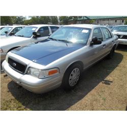 2007 FORD CROWN VICTORIA, S/N 2FAHP71W47X145053, V8 GAS, A/T, ODOMETER READING 152,058 MILES