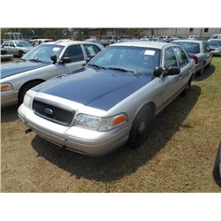 2008 FORD CROWN VICTORIA, S/N 2FAHP71V38X159602, V8 GAS, A/T, ODOMETER READING 216,795 MILES