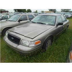 2010 FORD CROWN VICTORIA, S/N 2FABP7BV2AX116637, V8 GAS, A/T, ODOMETER READING 174,965 MILES