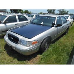 2006 FORD CROWN VICTORIA, S/N 2FAHP71W26X147219, V8 GAS, A/T, ODOMETER READING 268,040 MILES