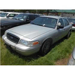 2007 FORD CROWN VICTORIA, S/N 2FAHP71W07X145065, V8 GAS, A/T, ODOMETER READING 170,476 MILES