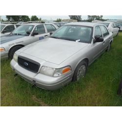 2009 FORD CROWN VICTORIA, S/N 2FAHP71V29X100669, V8 GAS, A/T