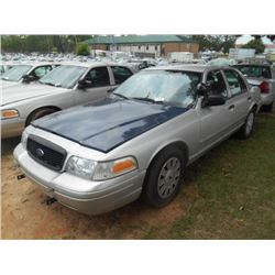 2007 FORD CROWN VICTORIA, S/N 2FAHP71W87X163183, V8 GAS, A/T, ODOMETER READING 204,010 MILES