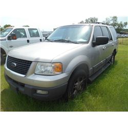 2006 FORD EXPEDITION XLT, S/N 1FMPU15536LA67210, V8 GAS, A/T, ODOMETER READING 176,708 MILES