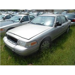 2010 FORD CROWN VICTORIA, S/N 2FABP7BV2AX106626, V8 GAS, A/T, ODOMETER READING 98,065 MILES