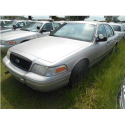 2007 FORD CROWN VICTORIA, S/N 2FAHP71W77X158878, V8 GAS, A/T, ODOMETER READING 162,648 MILES
