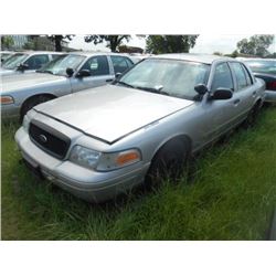 2005 FORD CROWN VICTORIA, S/N 2FAHP71W75X180330, V8 GAS, A/T, ODOMETER READING 226,126 MILES
