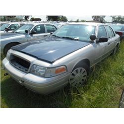 2007 FORD CROWN VICTORIA, S/N 2FAHP71W27X158867, V8 GAS, A/T, ODOMETER READING 232,664 MILES