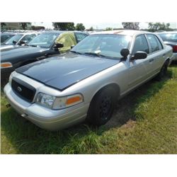 2006 FORD CROWN VICTORIA, S/N 2FAHP71W96X147251, V8 GAS, A/T, ODOMETER READING 204,488 MILES
