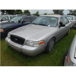 2007 FORD CROWN VICTORIA, S/N 2FAHP71W07X145003, V8 GAS, A/T, ODOMETER READING 198,535 MILES