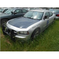 2007 DODGE CHARGER, S/N 2B3LA43H77H644590, V8 GAS, A/T, ODOMETER READING 217,495 MILES