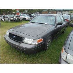 2005 FORD CROWN VICTORIA, S/N 2FAHP71W25X175648, V8 GAS, A/T, ODOMETER READING 165,710 MILES