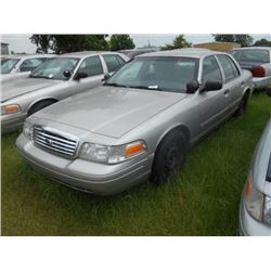 2010 FORD CROWN VICTORIA, S/N 2FABP7BV1AX106620, V8 GAS, A/T, ODOMETER READING 106,993 MILES