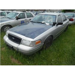 2006 FORD CROWN VICTORIA, S/N 2FAHP71W86X147211, V8 GAS, A/T