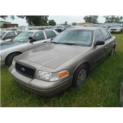 2006 FORD CROWN VICTORIA, S/N 2FAHP71W36X143535, V8 GAS, A/T, ODOMETER READING 141,163 MILES