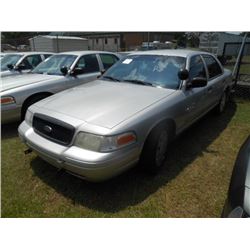 2007 FORD CROWN VICTORIA, S/N 2FAHP71W17X144975, V8 GAS, A/T, ODOMETER READING 180,598 MILES