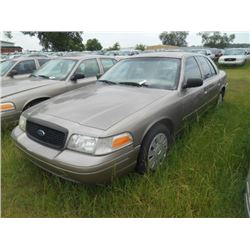 2006 FORD CROWN VICTORIA, S/N 2FAHP71WX6X143533, V8 GAS, A/T, ODOMETER READING 194,516 MILES