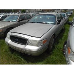 2007 FORD CROWN VICTORIA, S/N 2FAHP71W87X145010, V8 GAS, A/T, ODOMETER READING 202,888 MILES