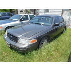 2006 FORD CROWN VICTORIA, S/N 2FAHP71W06X143542, V8 GAS, A/T, ODOMETER READING 219,986 MILES
