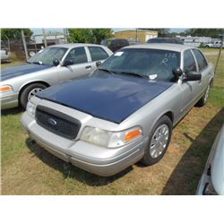 2007 FORD CROWN VICTORIA, S/N 2FAHP71W47X144968, V8 GAS, A/T, ODOMETER READING 189,795 MILES