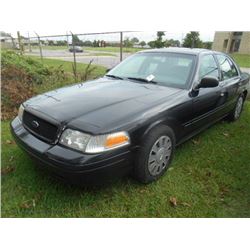 2008 FORD CROWN VICTORIA, S/N 2FAFP73VX8X147953, V8 GAS, A/T