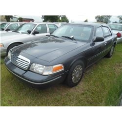 2005 FORD CROWN VICTORIA, S/N 2FAHP71WX5X141439, V8 GAS, A/T, ODOMETER READING 211,500 MILES