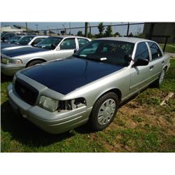 2007 FORD CROWN VICTORIA, S/N 2FAHP71W47X144971, V8 GAS, A/T, ODOMETER READING 216,055 MILES