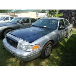 2009 FORD CROWN VICTORIA, S/N 2FAHP71V69X100657, V8 GAS, A/T