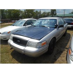 2009 FORD CROWN VICTORIA, S/N 2FAHP71V99X143373, V8 GAS, A/T