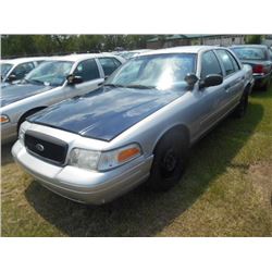 2008 FORD CROWN VICTORIA, S/N 2FAHP71V58X159617, V8 GAS, A/T