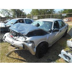2008 FORD CROWN VICTORIA, S/N 2FAHP71V28X161034, V8 GAS, A/T (WRECKED)