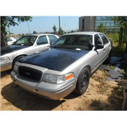 2008 FORD CROWN VICTORIA, S/N 2FAHP71V28X159610, V8 GAS A/T, ODOMETER READING 212,375 MILES