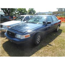 2004 FORD CROWN VICTORIA, S/N 2FAHP71W14X165997, V8 GAS, A/T