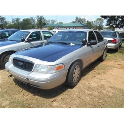 2007 FORD CROWN VICTORIA, S/N 2FAHP71W57X158880, V8 GAS, A/T, ODOMETER READING 137,822 MILES
