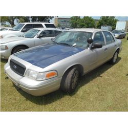 2009 FORD CROWN VICTORIA, S/N 2FAHP71V09X143374, V8 GAS, A/T