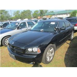2008 DODGE CHARGER, S/N 2B3LA43H08H216426, V8 GAS, A/T, ODOMETER READING 166,339 MILES