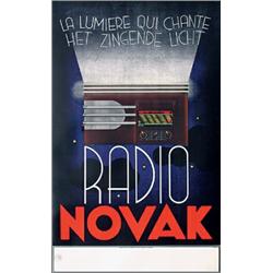 Radio Poster 1937, Rare