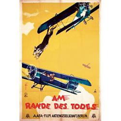 Old German Film Poster, Planes