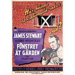 Rear Window Poster, Hitchcock