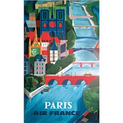 Air France Paris Poster