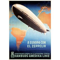 Original Graf Zeppelin Poster, rare