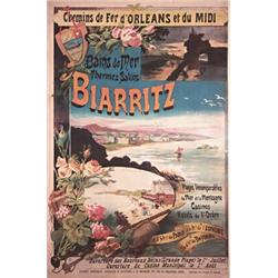 Old Biarritz Poster 1900