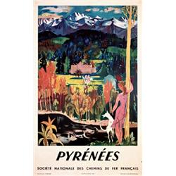 1950s French Rail Poster