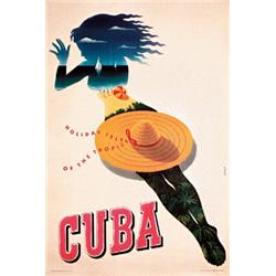 Old Cuba Poster 1950s