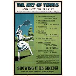 Very Old Tennis Poster 1925