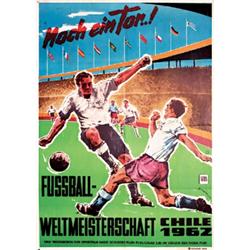 Soccer World Cup Poster 1962