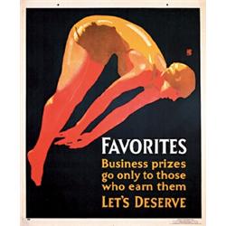 Mather Work Poster, Swimmer