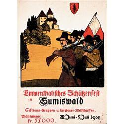 Swiss  Poster 1908 Schutzenfest